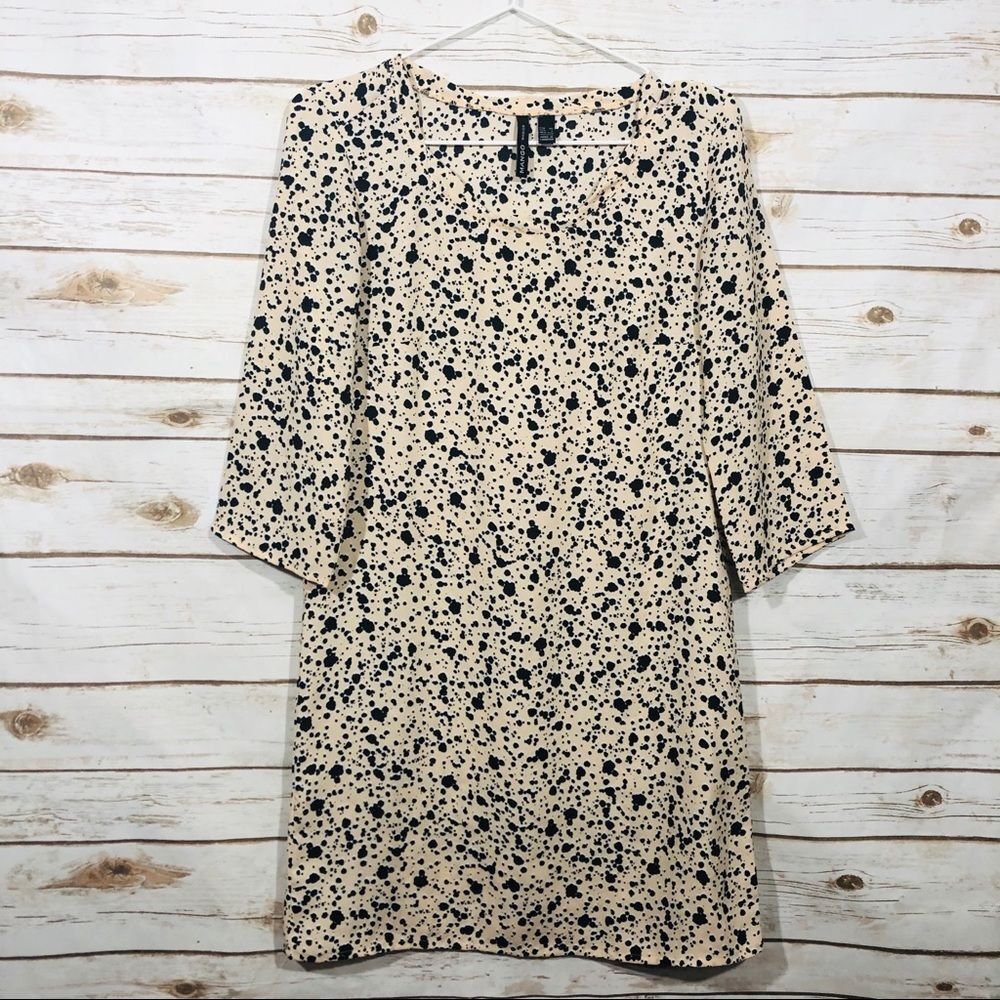 Mango women’s 3/4 sleeve pullover mini dress size 2